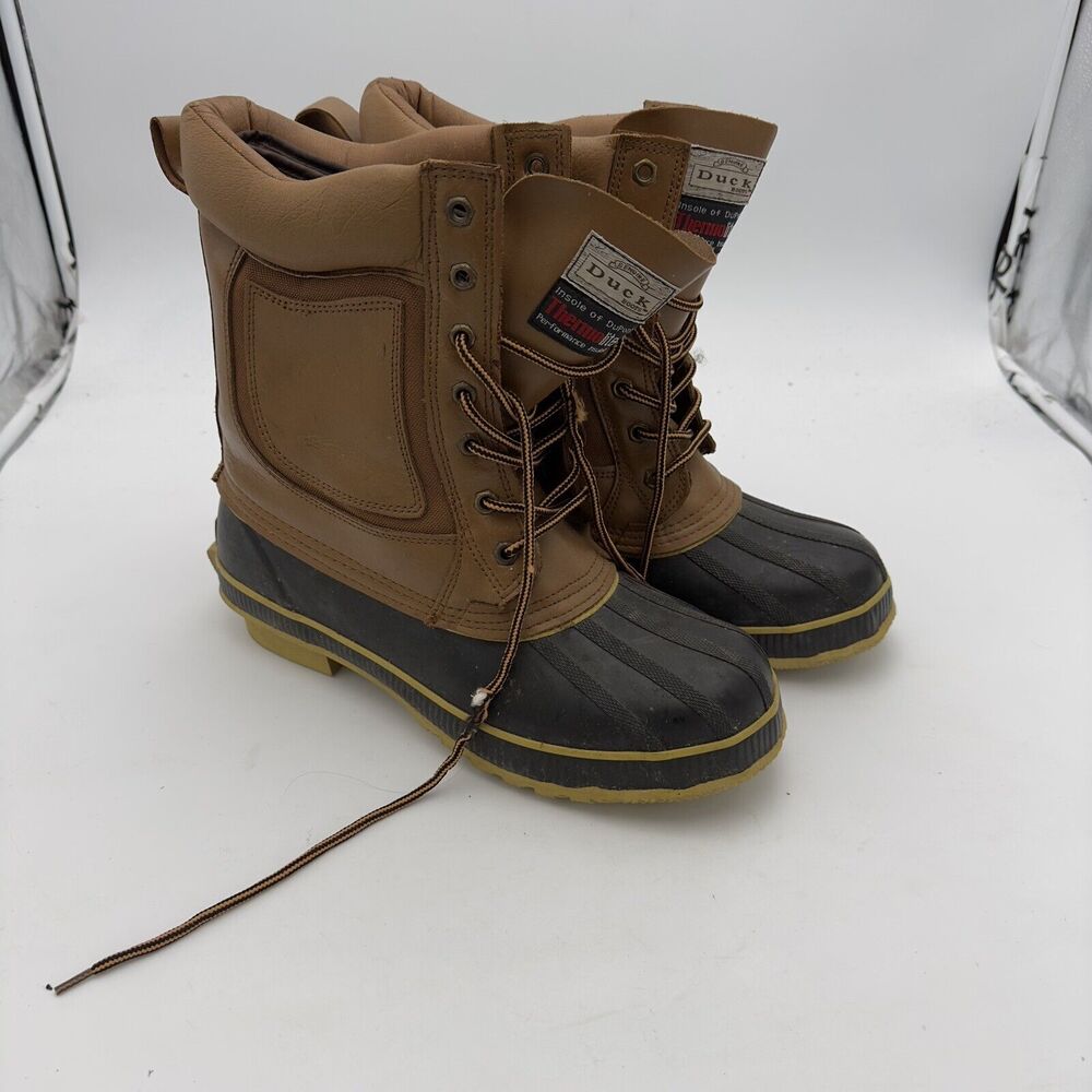 Genuine Duck Boots DuPont Thermolite Insulation Leather Upper Size 12